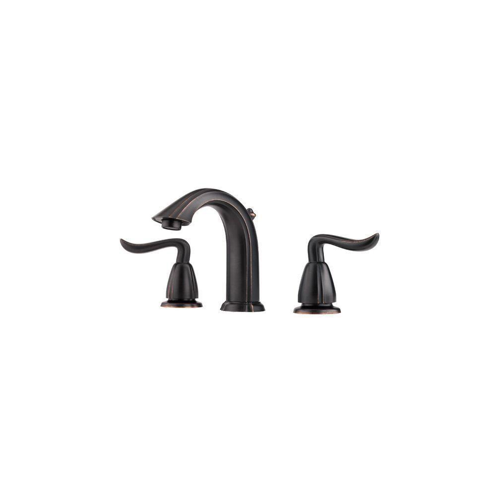 Price Pfister Santiago 8 inch Widespread 2-Handle Bathroom Faucet in Tuscan Bronze 475820