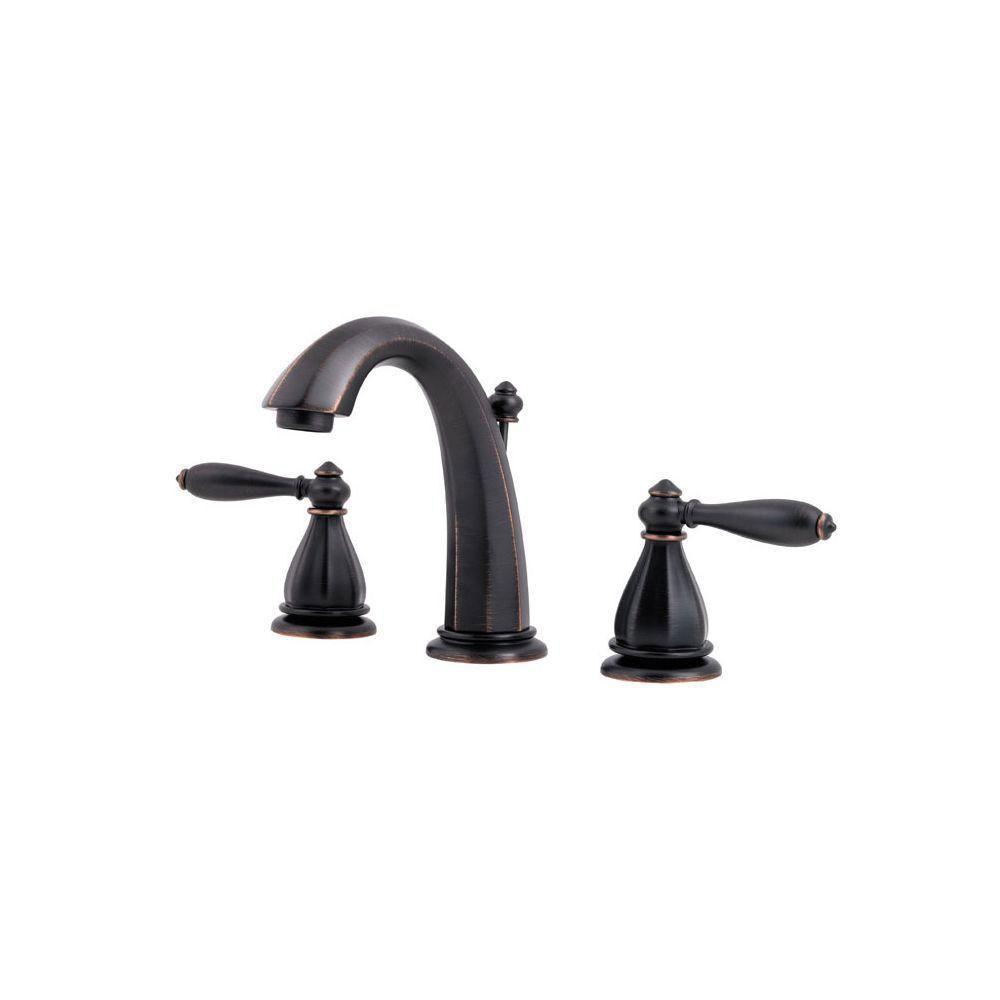 Price Pfister Portola 8 inch Widespread 2-Handle Bathroom Faucet in Tuscan Bronze 475824