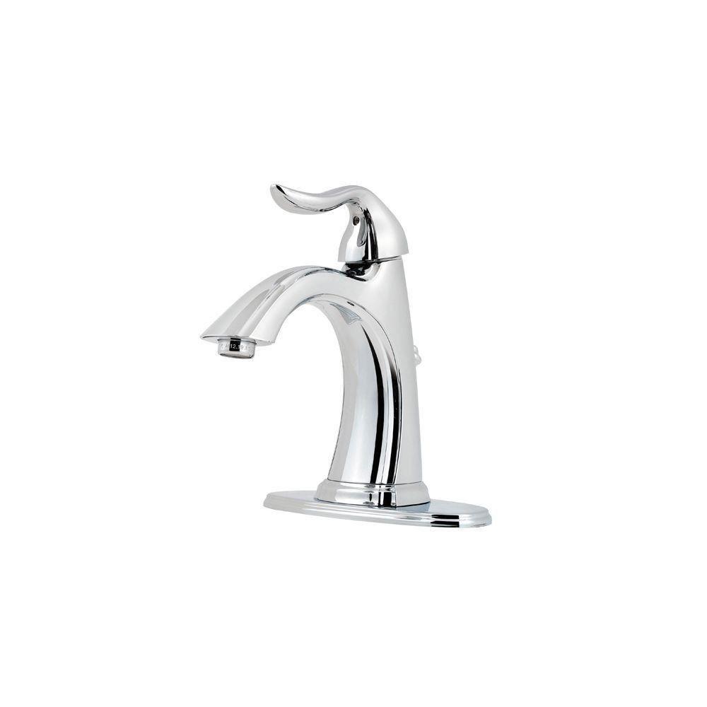 Price Pfister Santiago Single Control 4 inch Centerset 1-Handle Bathroom Faucet in Polished Chrome 475844