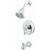 Price Pfister Catalina 1-Handle Tub and Shower Faucet Trim Kit in Polished Chrome (Valve Not Included) 483433