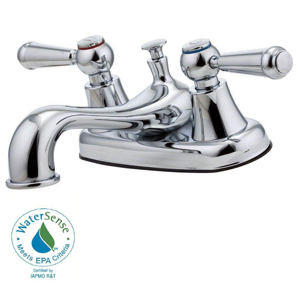 Price Pfister Pfirst Series 4 inch Centerset 2-Handle Bathroom Faucet in Polished Chrome 519615