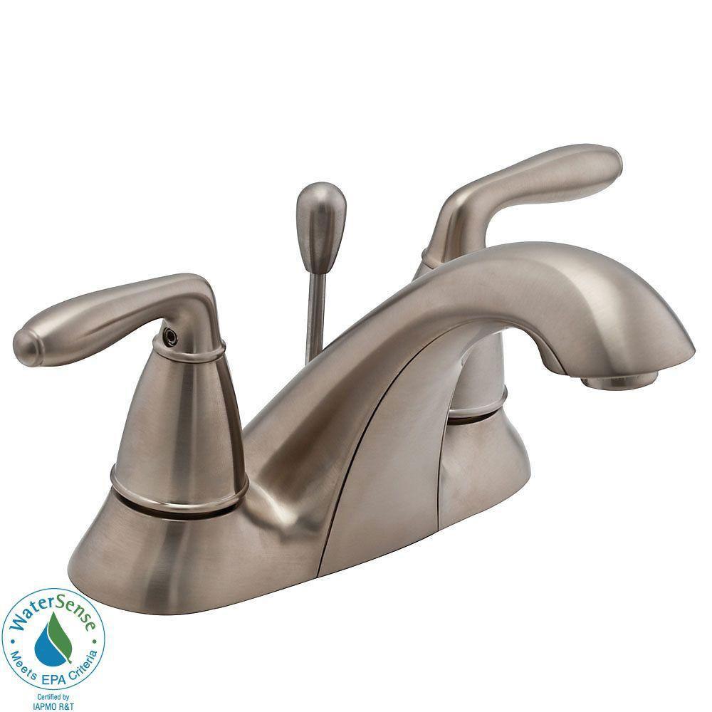 Price Pfister Serrano 4 inch Centerset 2-Handle Bathroom Faucet in Brushed Nickel 519824