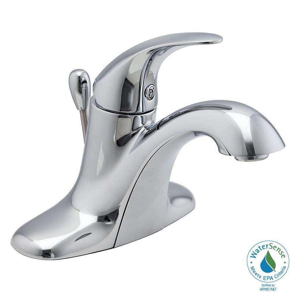 Price Pfister Serrano 4 inch Centerset 1-Handle Bathroom Faucet in Polished Chrome 519829