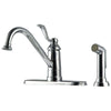 Price Pfister Portland Single-Handle Side Sprayer Kitchen Faucet in Polished Chrome 519862