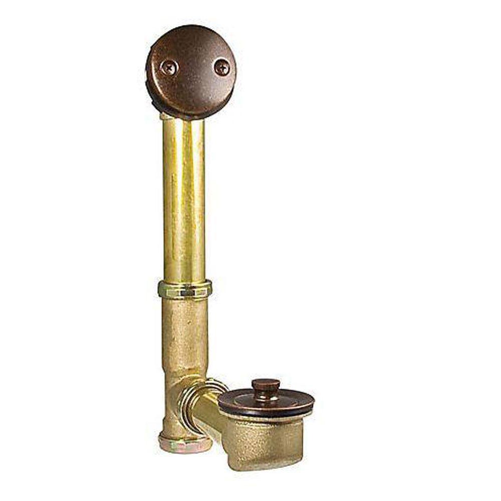 Price Pfister Lift and Turn Waste and Overflow in Rustic Bronze 530614 ...