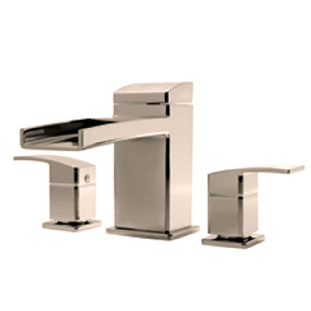 Price Pfister Kenzo 2-Handle Deck Mount Roman Tub Faucet Trim Kit in Brushed Nickel (Valve Not Included) 534636