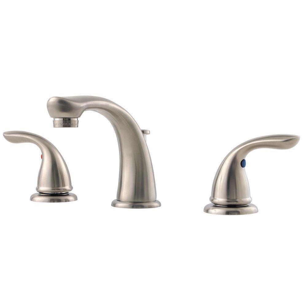 Price Pfister Pfirst Series 8 inch Widespread 2-Handle Bathroom Faucet in Brushed Nickel 534691