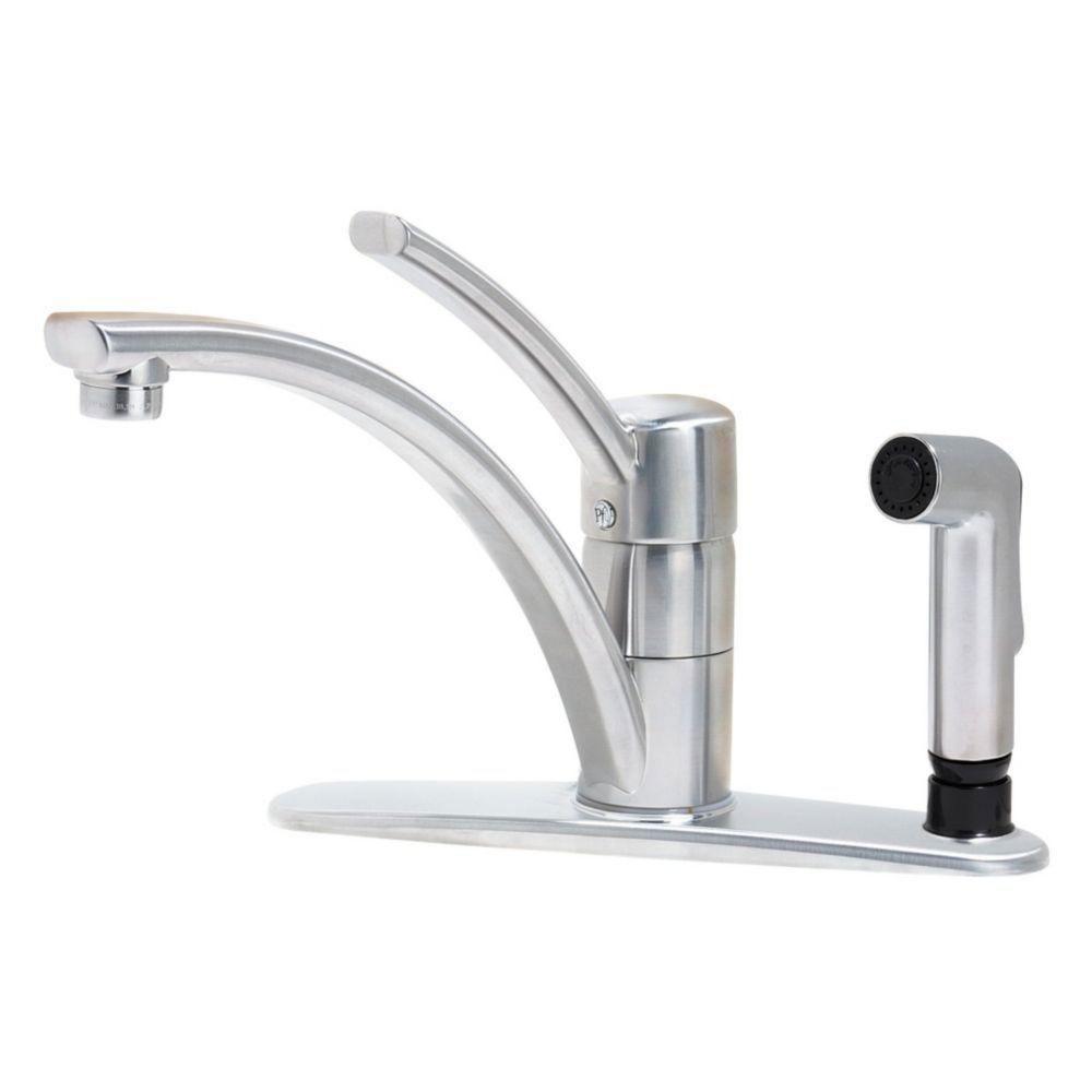 Price Pfister Parisa Single-Handle Side Sprayer Kitchen Faucet in Stainless Steel 534695