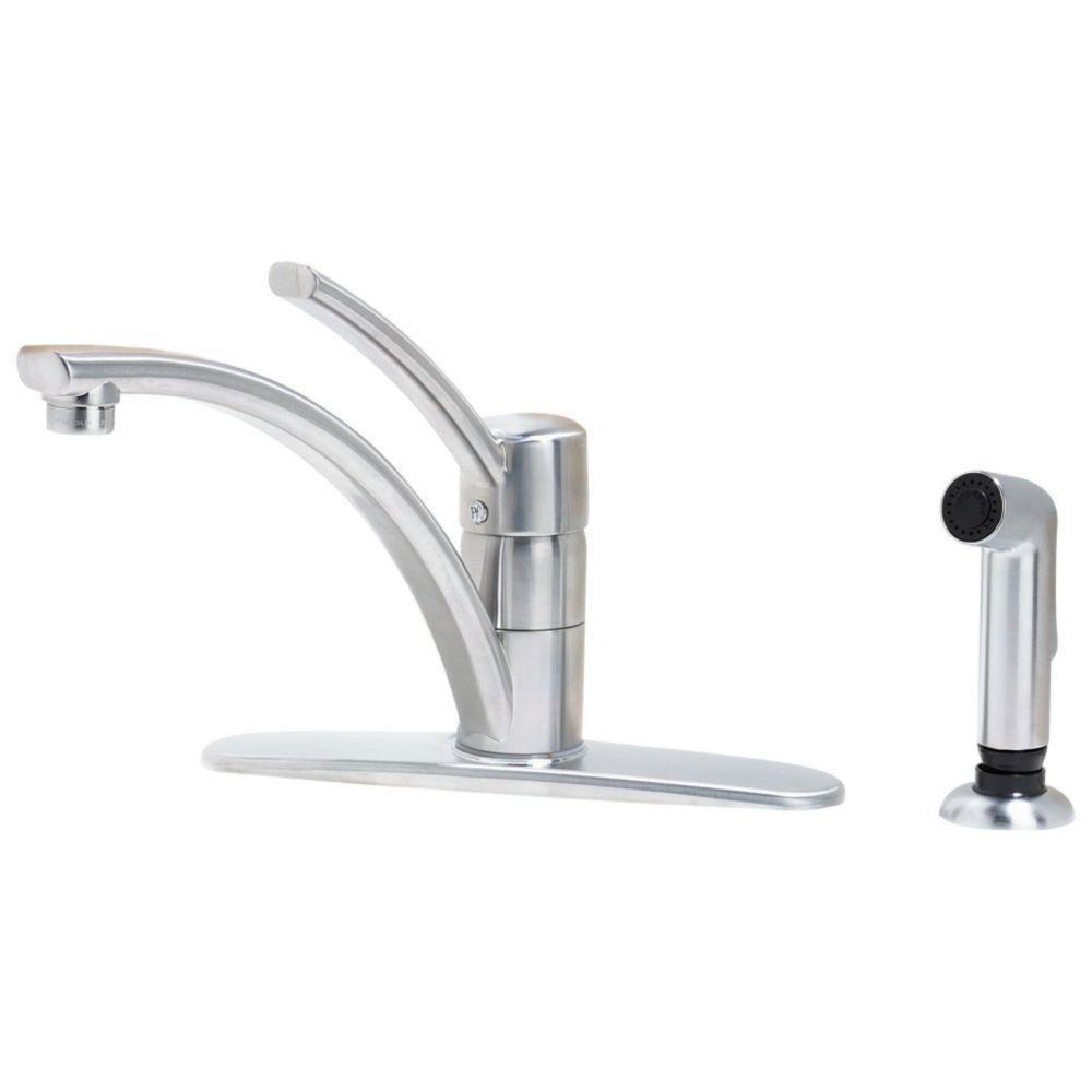 Price Pfister Parisa Stainless Steel Finish Single-Handle Kitchen Faucet 534698