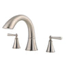 Price Pfister Saxton 2-Handle Deck Mount Roman Tub Faucet Trim Kit in Brushed Nickel (Valve Not Included) 534723