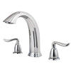 Price Pfister Santiago 2-Handle Deck Mount Roman Tub Faucet Trim Kit in Polished Chrome (Valve Not Included) 534732