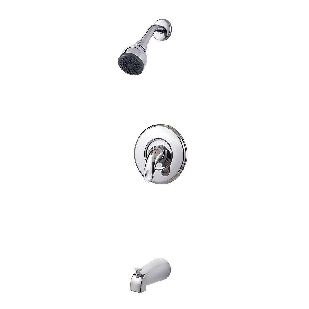 Price Pfister Serrano 1-Handle Tub and Shower Faucet Trim Kit in Polished Chrome (Valve Not Included) 534738