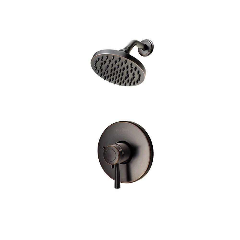 Price Pfister Single-Handle Shower Faucet Trim Kit in Tuscan Bronze (Valve Not Included) 538676