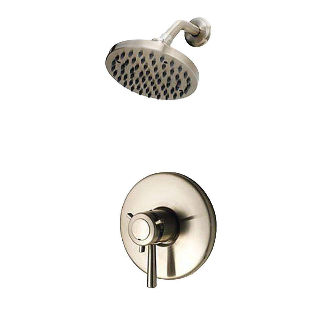 Price Pfister 1-Handle Shower Faucet Trim Kit in Brushed Nickel (Valve Not Included) 544399