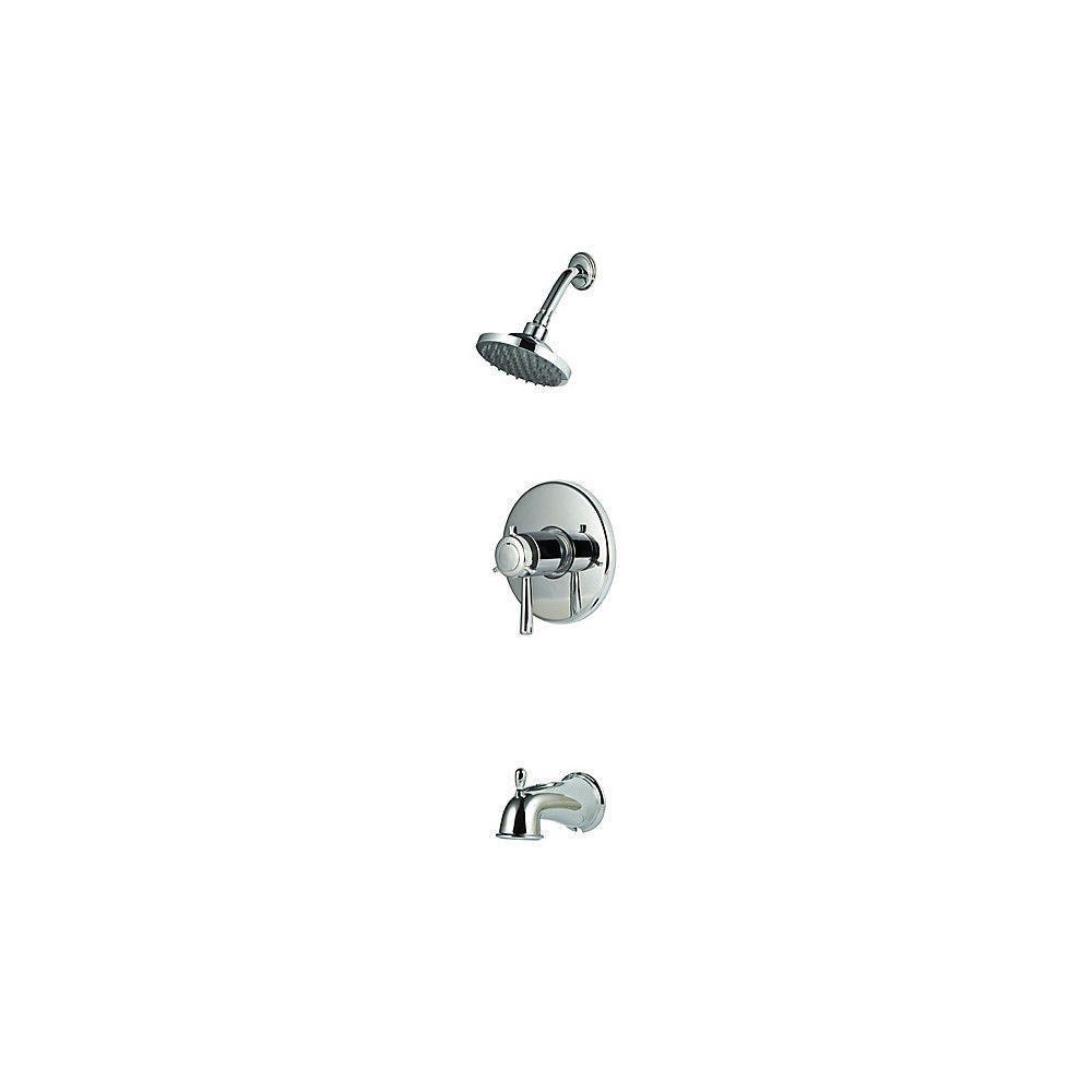 Price Pfister Single-Handle Tub and Shower Faucet Trim Kit in Polished Chrome (Valve Not Included) 544400