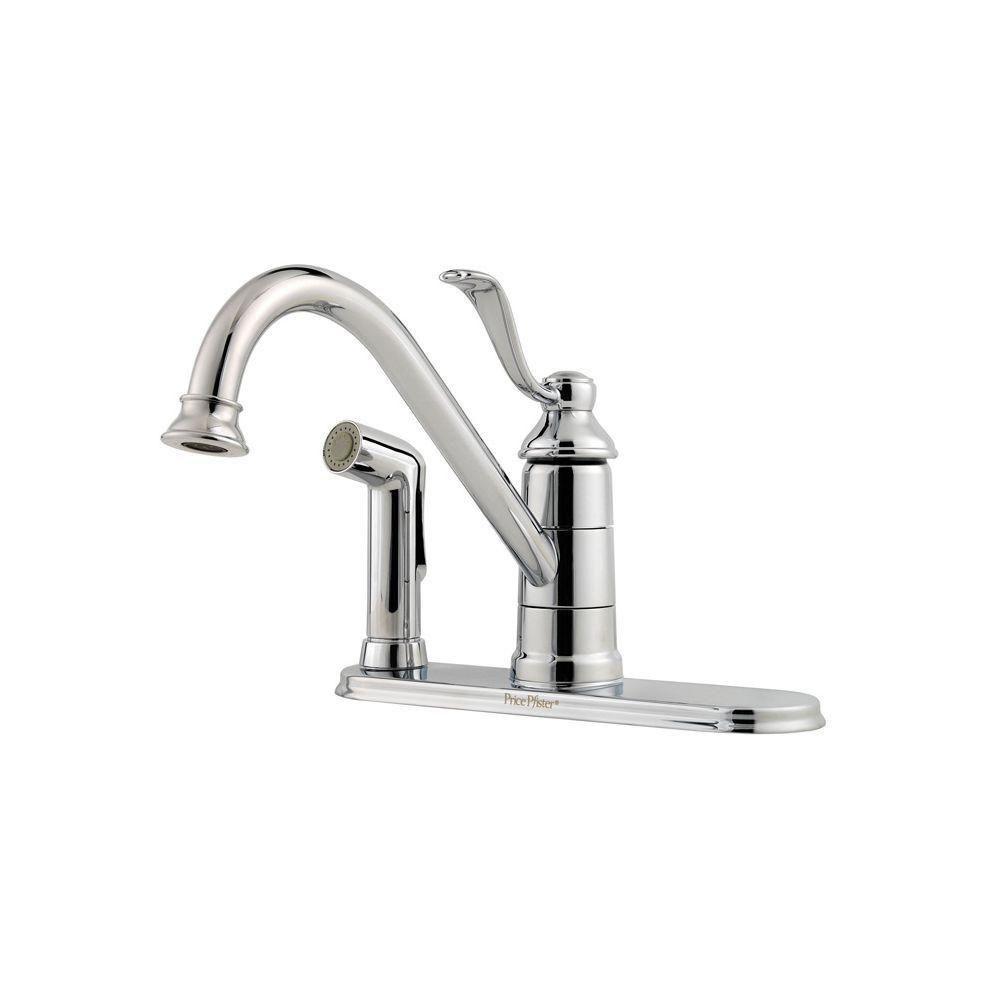 Price Pfister Polished Chrome Portland Single-Handle Kitchen Faucet 544534