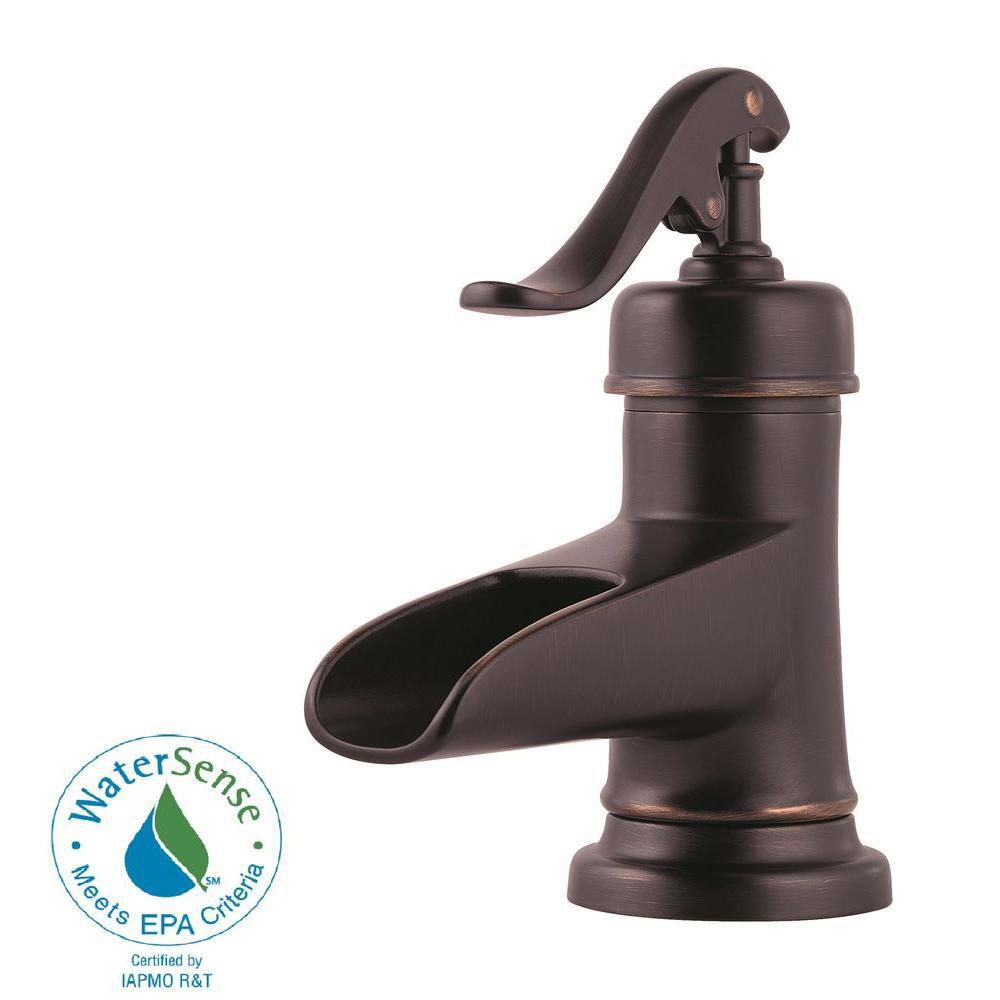 Price Pfister Ashfield 4 inch Centerset 1-Handle Bathroom Faucet in Tuscan Bronze 557528