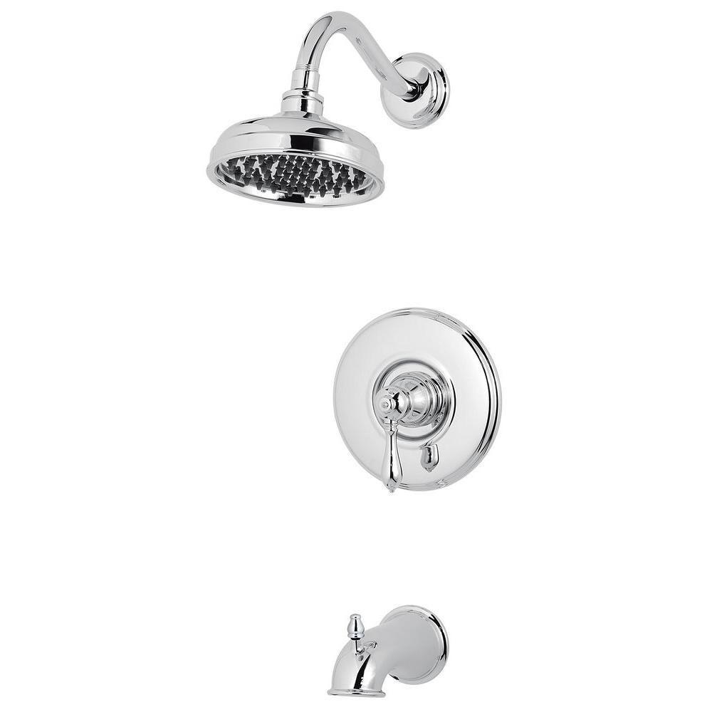 Price Pfister Marielle 1-Handle Tub and Shower Faucet Trim Kit in Polished Chrome (Valve Not Included) 576813