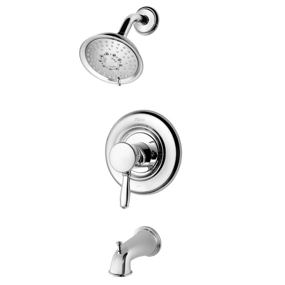 Price Pfister Universal 1-Handle Tub and Shower Faucet Trim Kit in Polished Chrome (Valve Not Included) 584382