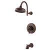 Price Pfister Ashfield 1-Handle Tub and Shower Faucet Trim Kit in Rustic Bronze (Valve Not Included) 763576