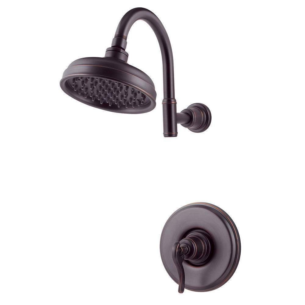 Price Pfister Ashfield 1-Handle Shower Faucet Trim Kit in Tuscan Bronze (Valve Not Included) 786633