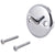 Delta Chrome Finish Overflow Plate with Trip Lever and Screws 208209