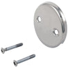 Delta Chrome Finish Overflow Plate and Screws 208221
