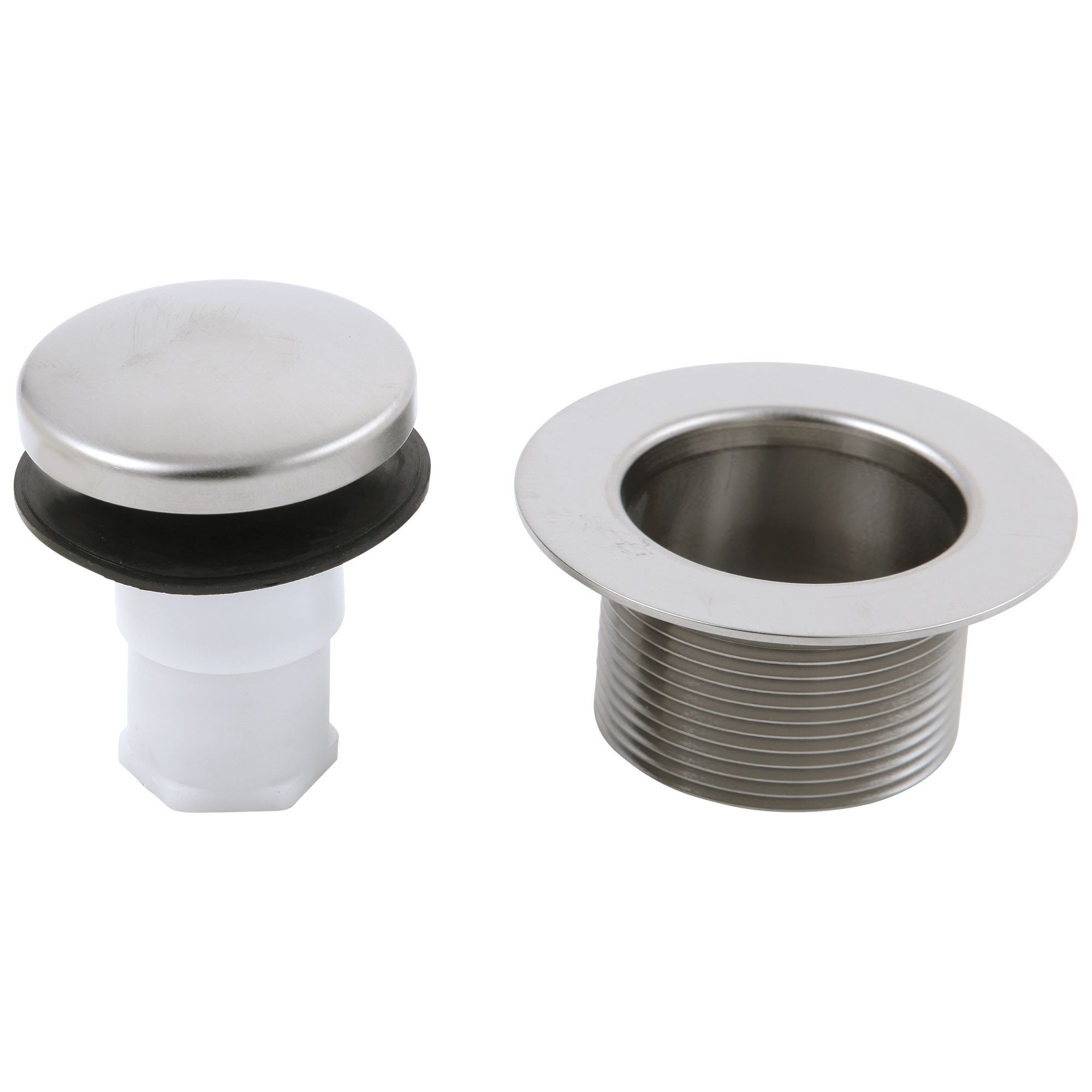Delta Stainless Steel Finish Touch Toe Operated Stopper and Waste Plug Tub Drain 472311