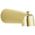 Delta Polished Brass Finish Wall Mount 7" Long Bath Tub Spout with Pull-Up Diverter 521757