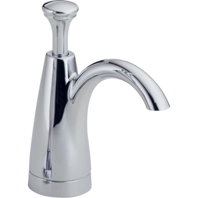 Delta Chrome Finish Allora Collection Single Handle Pull Down Kitchen Sink Faucet and Soap Dispenser Package D036CR