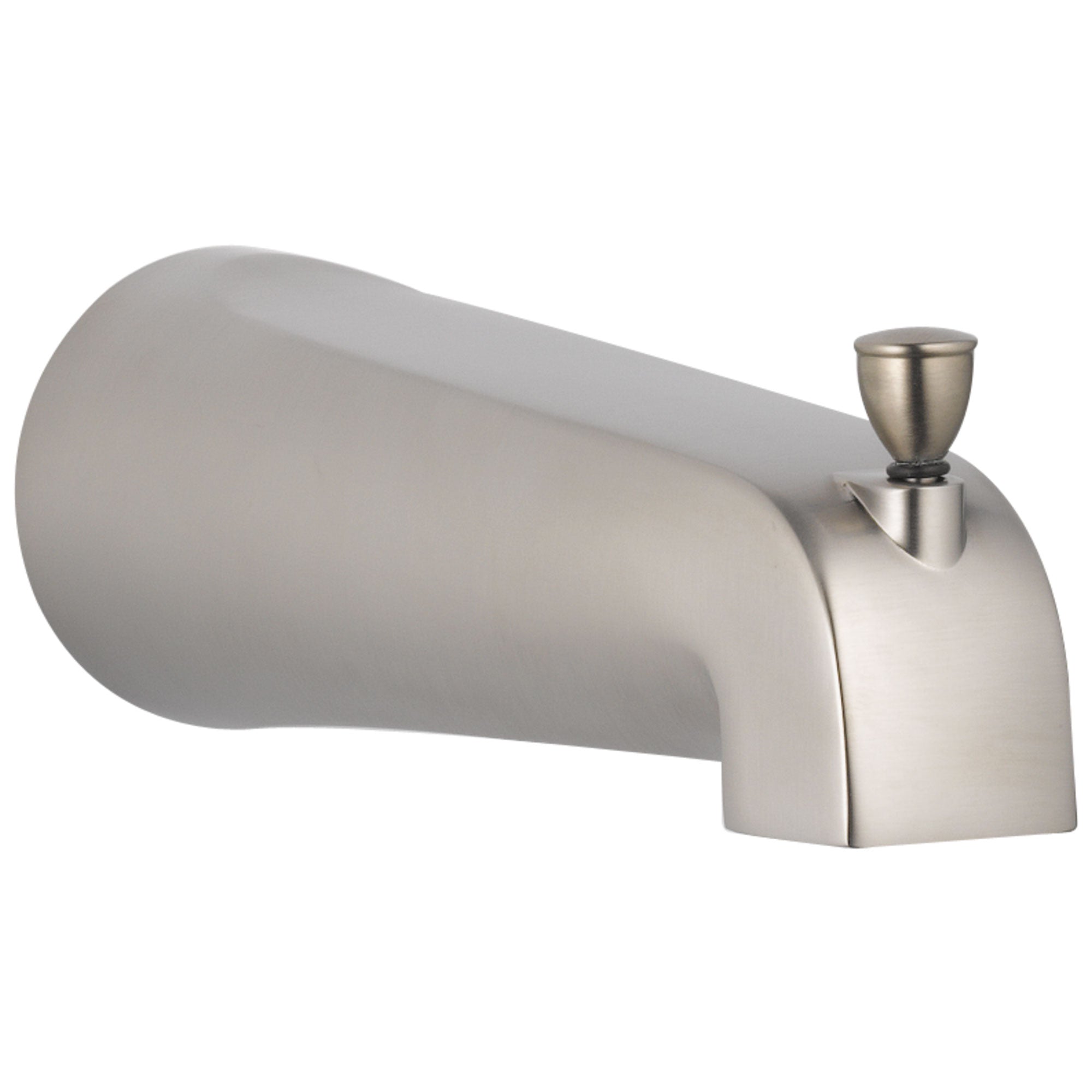 Delta Foundations Stainless Steel Finish Tub Spout with Pull-Up Diverter DRP64721SS