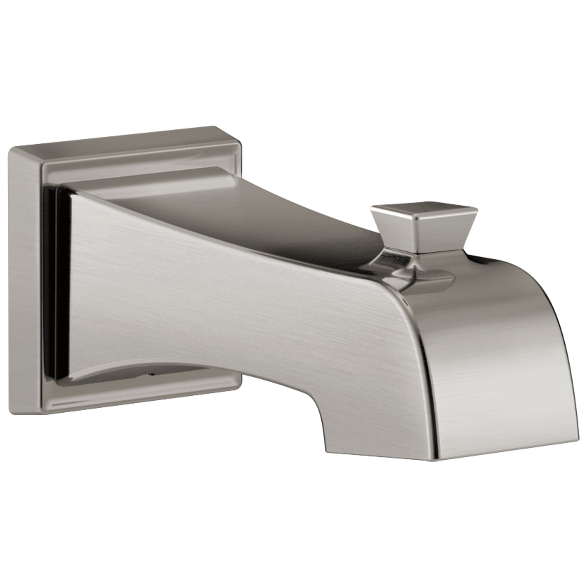 Delta Ashlyn Collection Stainless Steel Finish Modern Wall Mount Non Diverter Tub Spout DRP77092SS