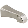 Delta Tesla Collection Polished Nickel Finish Wall Mounted Modern Pull-Up Diverter Bath Tub Spout DRP78735PN