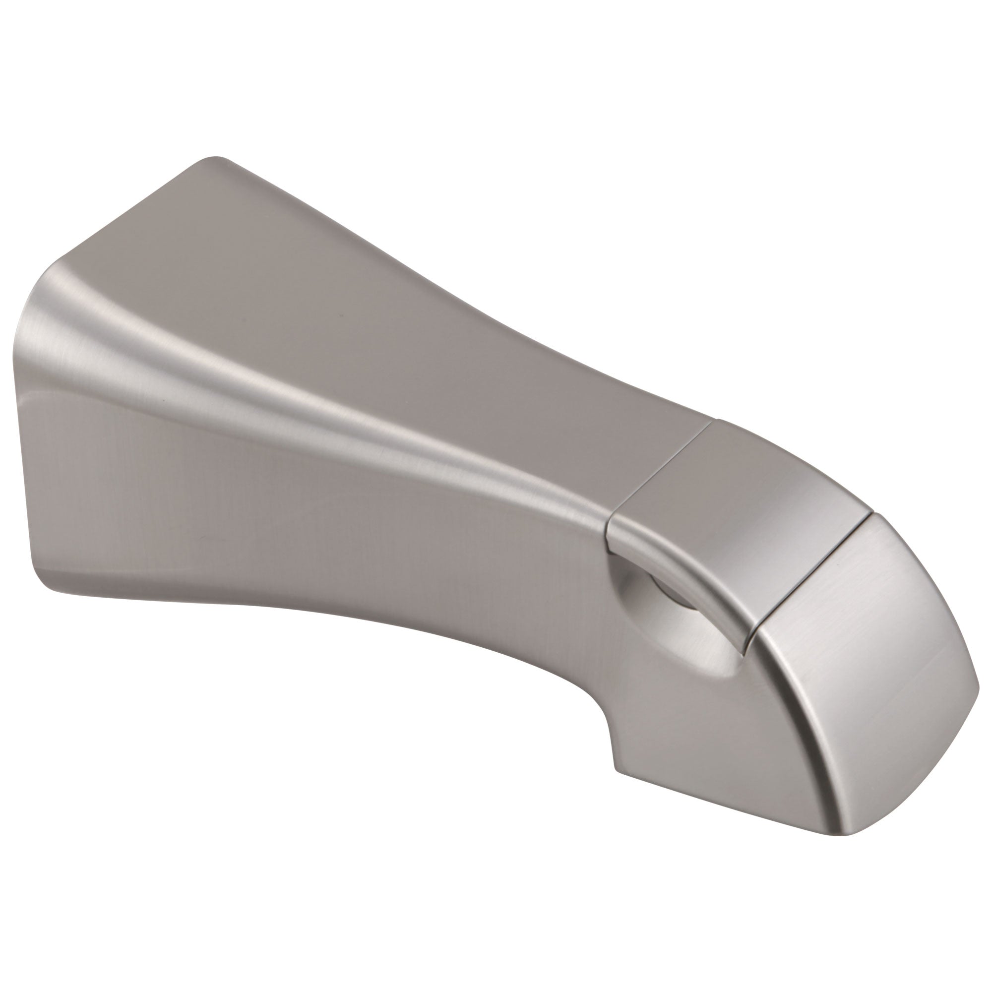 Delta Tesla Collection Stainless Steel Finish Wall Mounted Modern Pull-Up Diverter Bath Tub Spout DRP78735SS