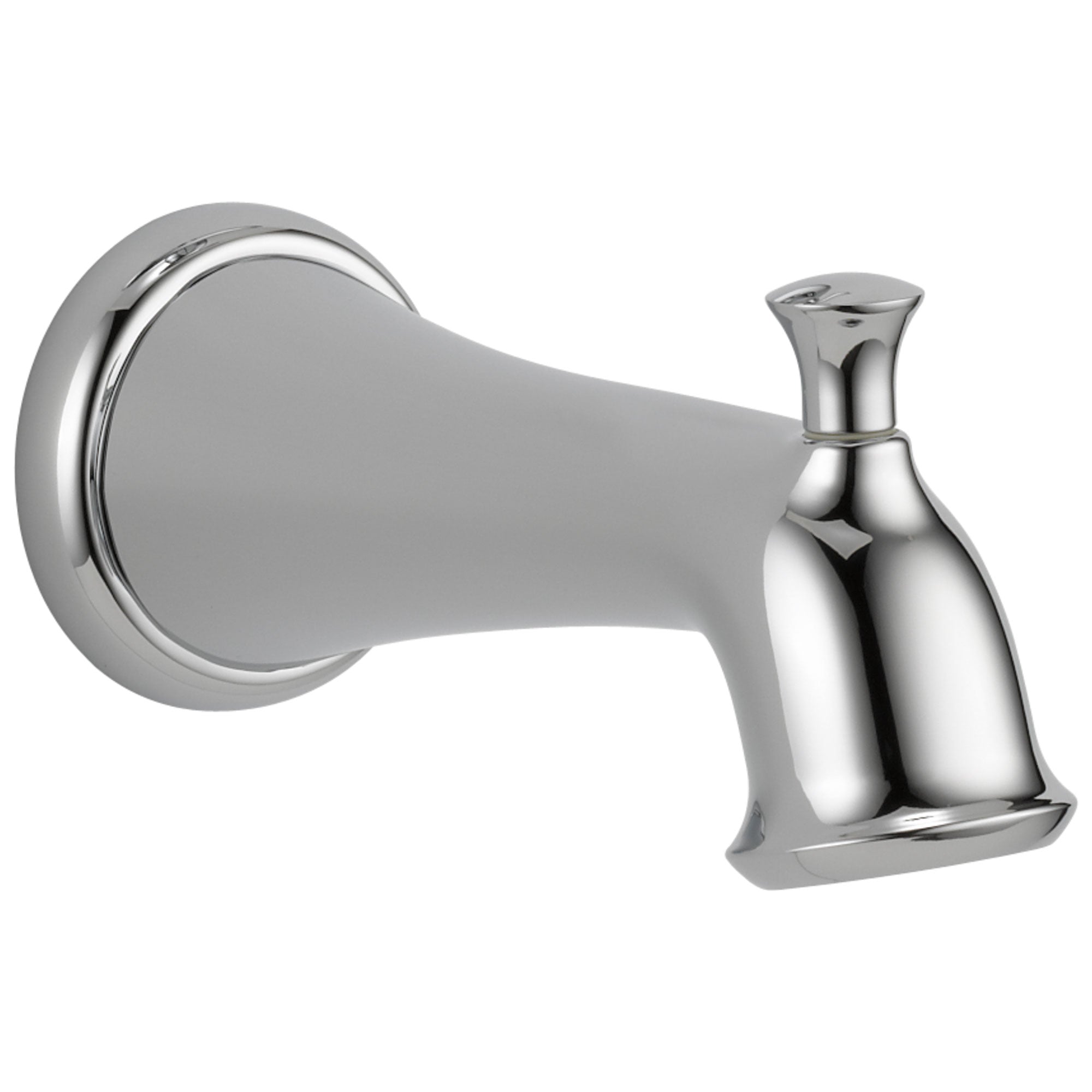 Delta Linden Collection Chrome Finish Slip On Tub Spout with Pull-Up Diverter DRP83676