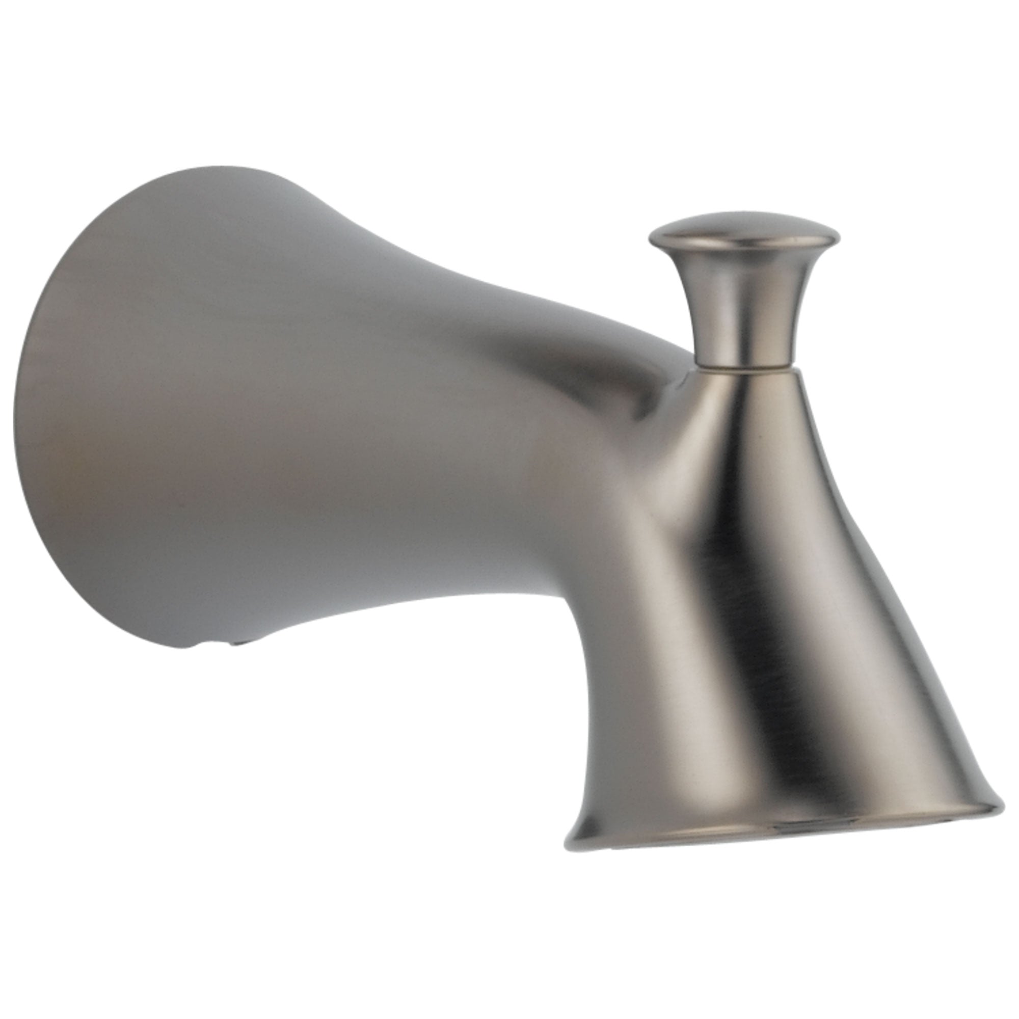 Delta Lahara Collection Stainless Steel Finish Slip On Tub Spout with Pull-Up Diverter DRP83677SS