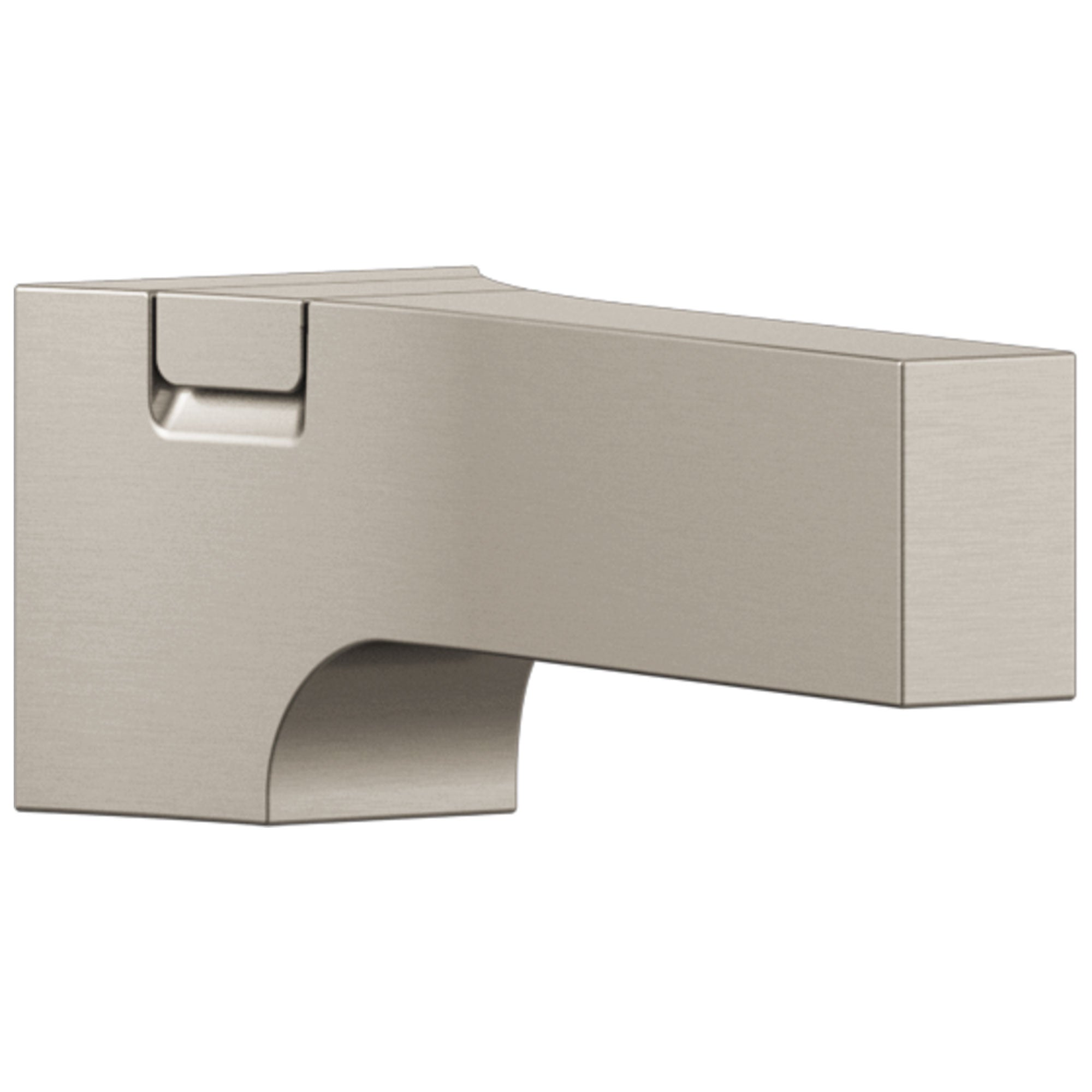 Delta Zura Collection Stainless Steel Finish Modern Tub Spout with Pull Up Diverter DRP84412SS