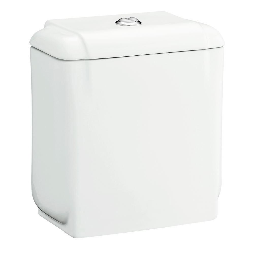 Sterling Rockton 1.1 GPF Toilet Tank Only with Chrome Push Button and Lid, White 591641