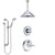 Delta Victorian Chrome Finish Shower System with Temp2O Control, 3-Setting Diverter, Ceiling Mount Showerhead, and Hand Shower with Slidebar SS1400110