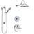 Delta Victorian Chrome Finish Shower System with Temp2O Control Handle, 3-Setting Diverter, Showerhead, and Hand Shower with Grab Bar SS140015