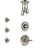 Delta Victorian Stainless Steel Finish Shower System with Temp2O Control, 3-Setting Diverter, Ceiling Mount Showerhead, and 3 Body Sprays SS14001SS6