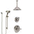 Delta Cassidy Stainless Steel Finish Shower System with Temp2O Control, Diverter, Ceiling Mount Showerhead, and Hand Shower with Slidebar SS14003SS7