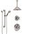 Delta Cassidy Stainless Steel Finish Shower System with Temp2O Control, Diverter, Ceiling Mount Showerhead, and Hand Shower with Grab Bar SS14004SS7