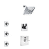 Delta Vero Chrome Finish Shower System with Temp2O Control Handle, 3-Setting Diverter, Showerhead, and 3 Body Sprays SS140111