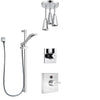 Delta Vero Chrome Finish Shower System with Temp2O Control Handle, 3-Setting Diverter, Ceiling Mount Showerhead, and Hand Shower w/ Slidebar SS140116