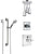Delta Dryden Chrome Finish Shower System with Temp2O Control, 3-Setting Diverter, Ceiling Mount Showerhead, and Hand Shower with Grab Bar SS140124
