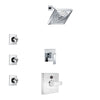 Delta Ara Chrome Finish Shower System with Temp2O Control Handle, 3-Setting Diverter, Showerhead, and 3 Body Sprays SS140138
