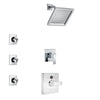 Delta Ara Chrome Finish Shower System with Temp2O Control Handle, 3-Setting Diverter, Showerhead, and 3 Body Sprays SS140139