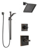 Delta Dryden Venetian Bronze Finish Shower System with Temp2O Control Handle, 3-Setting Diverter, Showerhead, and Hand Shower with Slidebar SS1401RB4