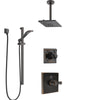 Delta Dryden Venetian Bronze Shower System with Temp2O Control, 3-Setting Diverter, Ceiling Mount Showerhead, and Hand Shower with Slidebar SS1401RB9
